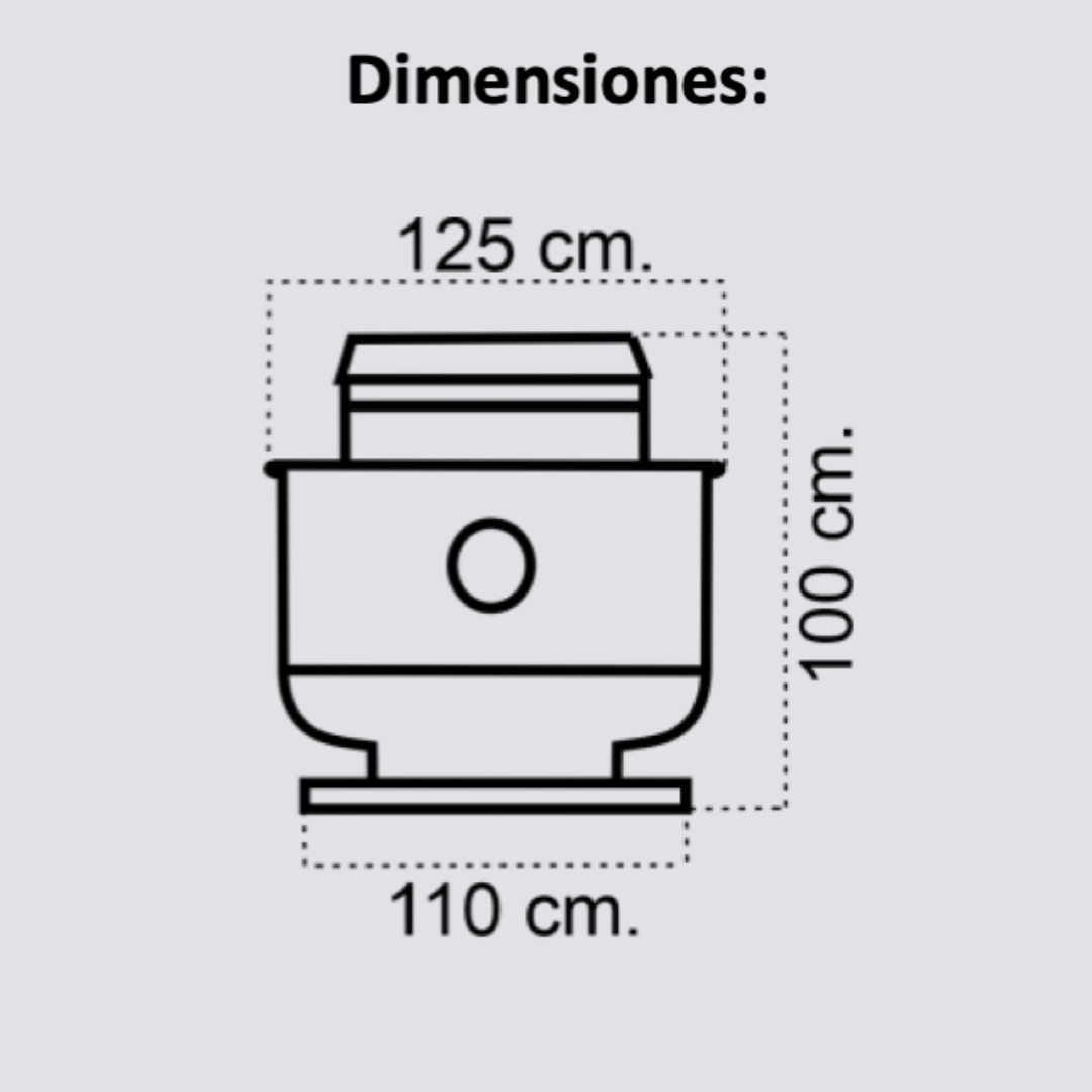 EXTRACTOR TIPO HONGO TRIFASICO