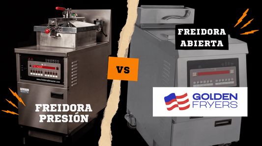 Freidora Abierta vs Freidora a Presión: ¿Cuál es mejor para tu negocio?