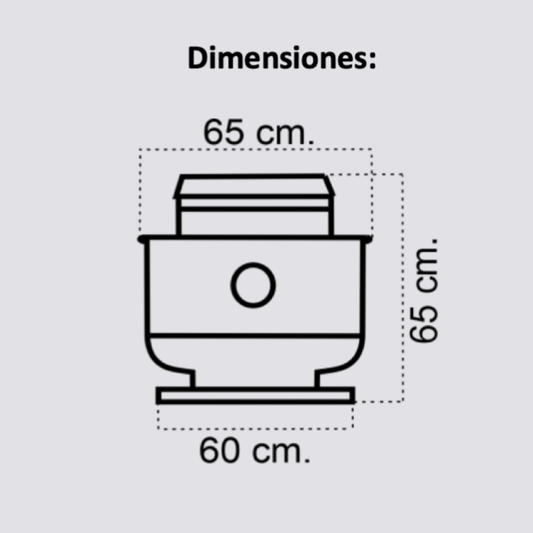 EXTRACTOR TIPO HONGO TRIFASICO